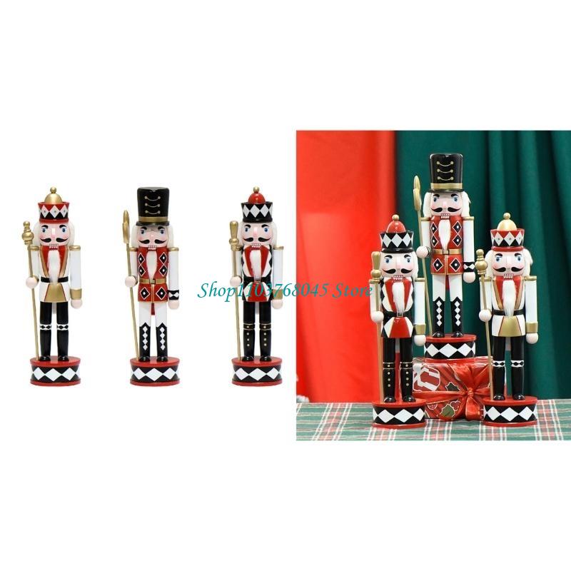 Nutcracker Figurine - R53F Hout Kerst Notenkrakers Koning Beeldje