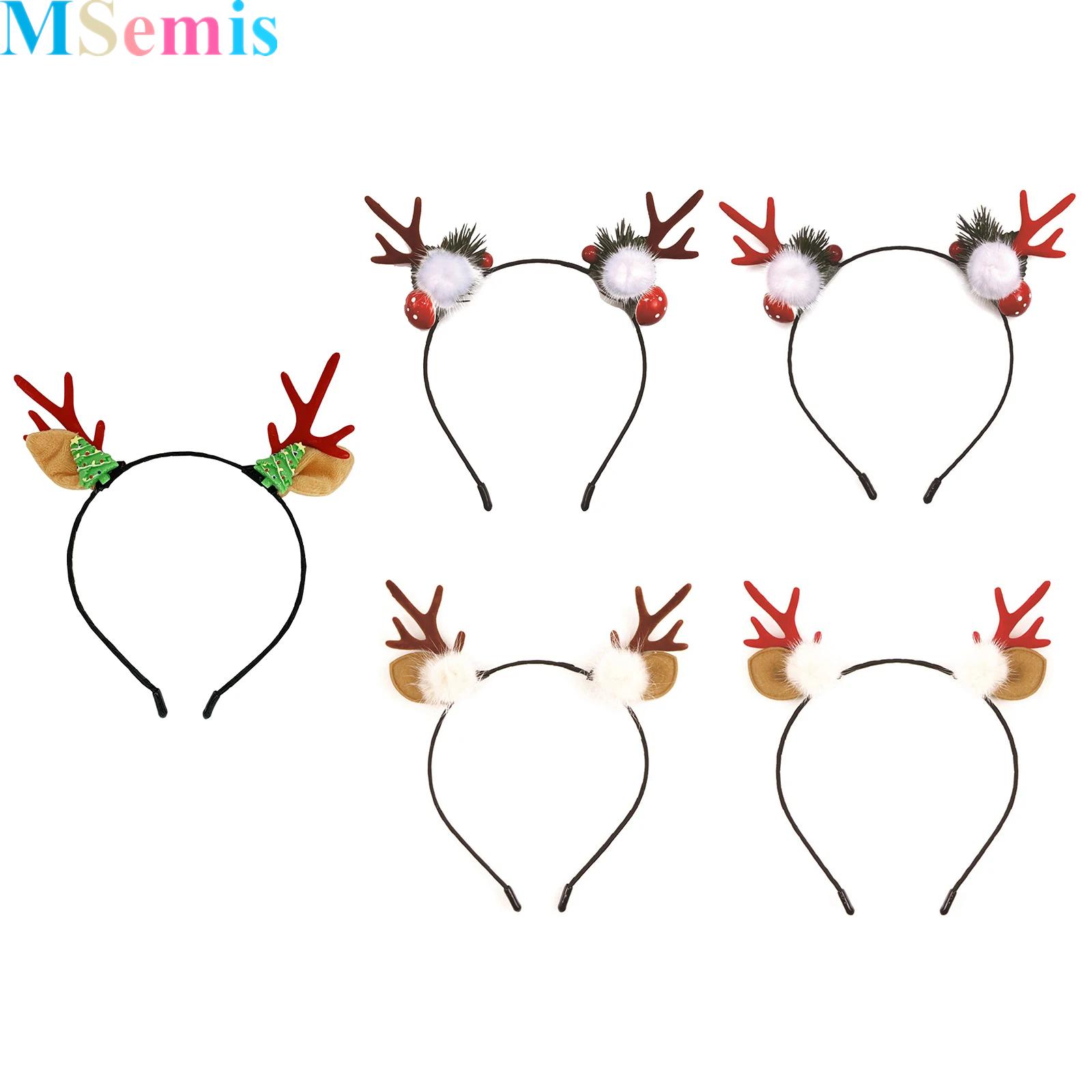 Reindeer Antlers Headband - Rendiergewei Hertoren Hoofdband voor Halloweenfeesten Hertengewei