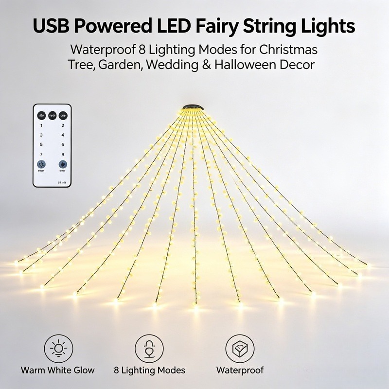 Led Fairy String Lights - USB LED Fairy String Lights, waterdichte