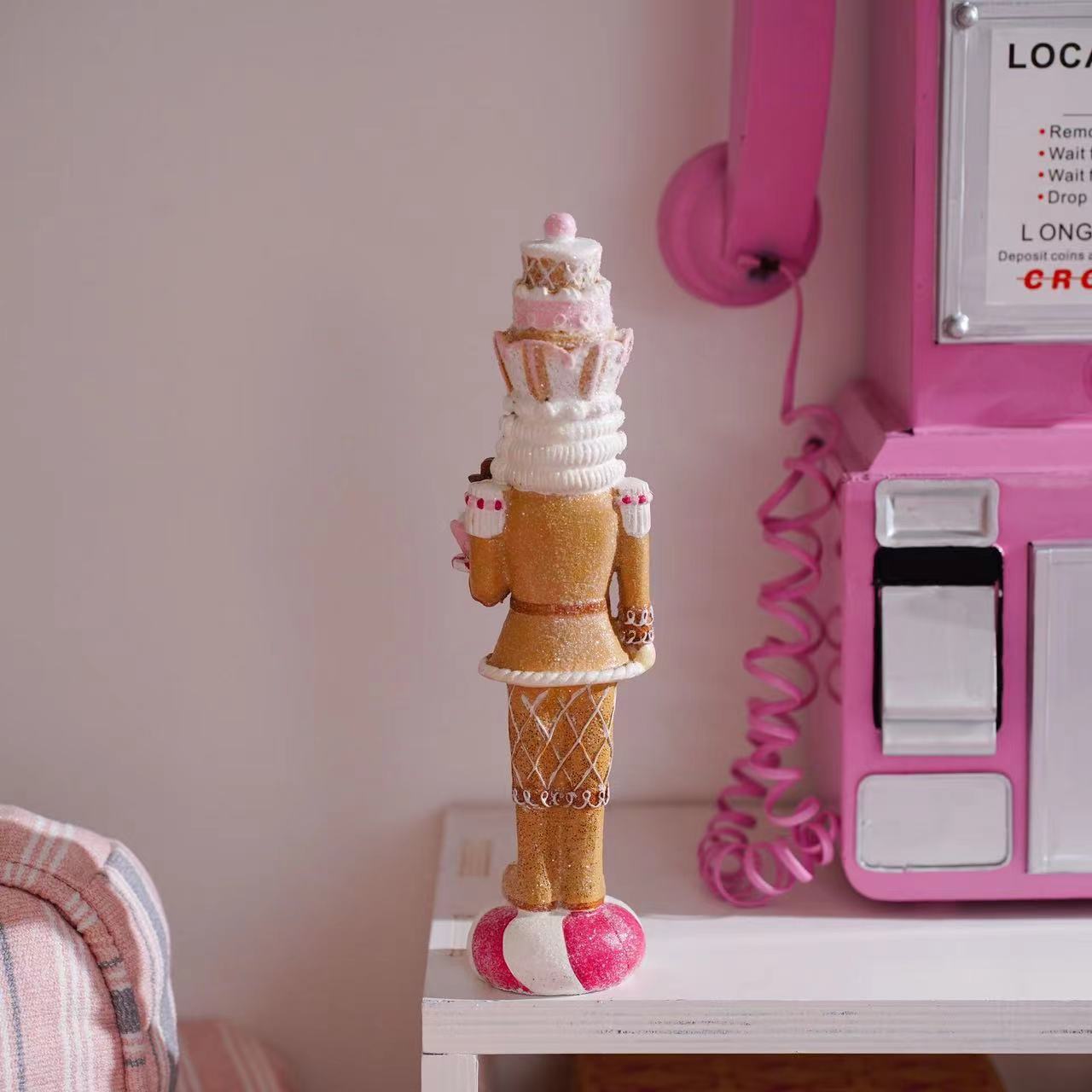 Nutcracker Figurine - Zoete roze notenkraker soldaatje figuurtje pop