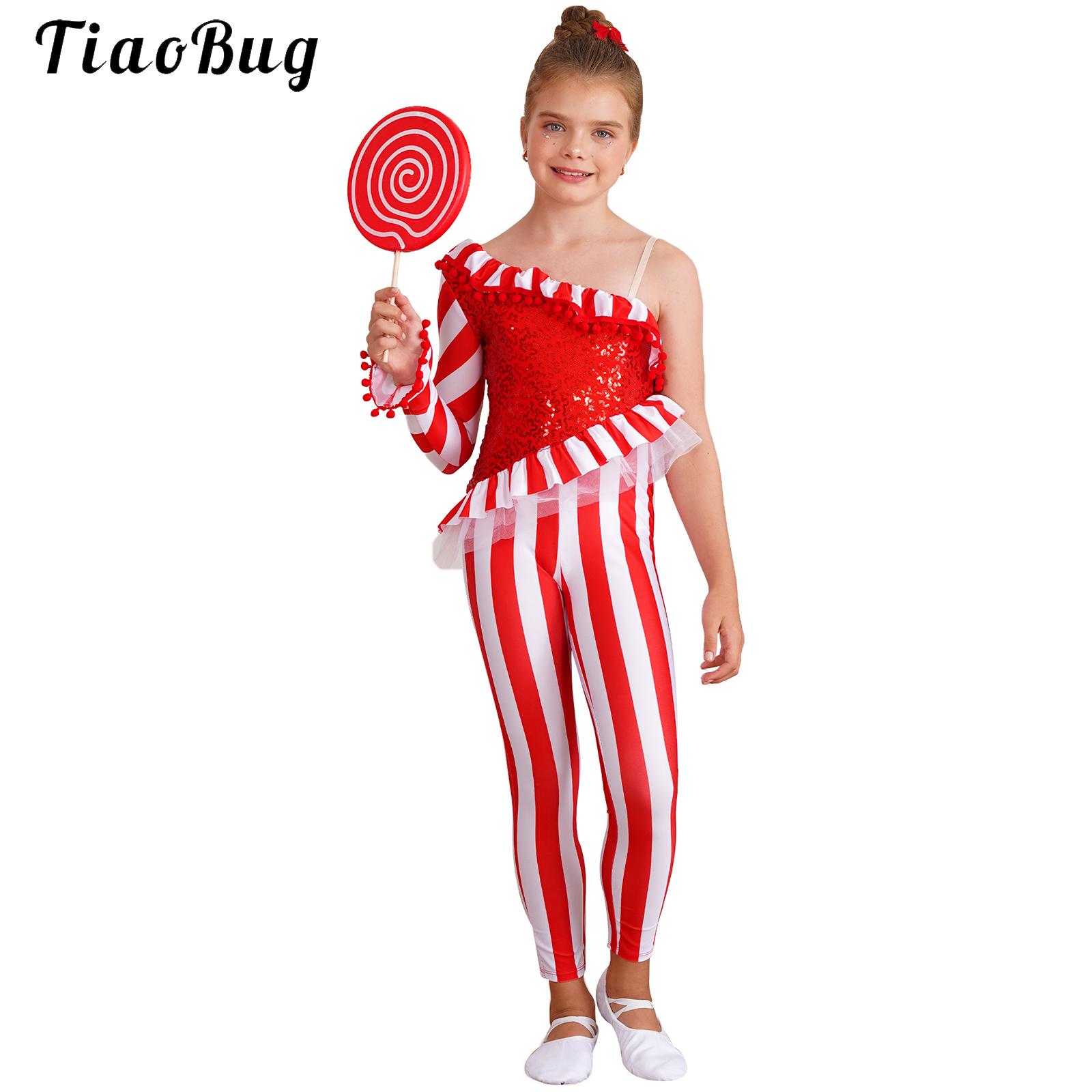 Elf Costume Christmas - Kinderen meisjes kerst ballet dans jumpsuit