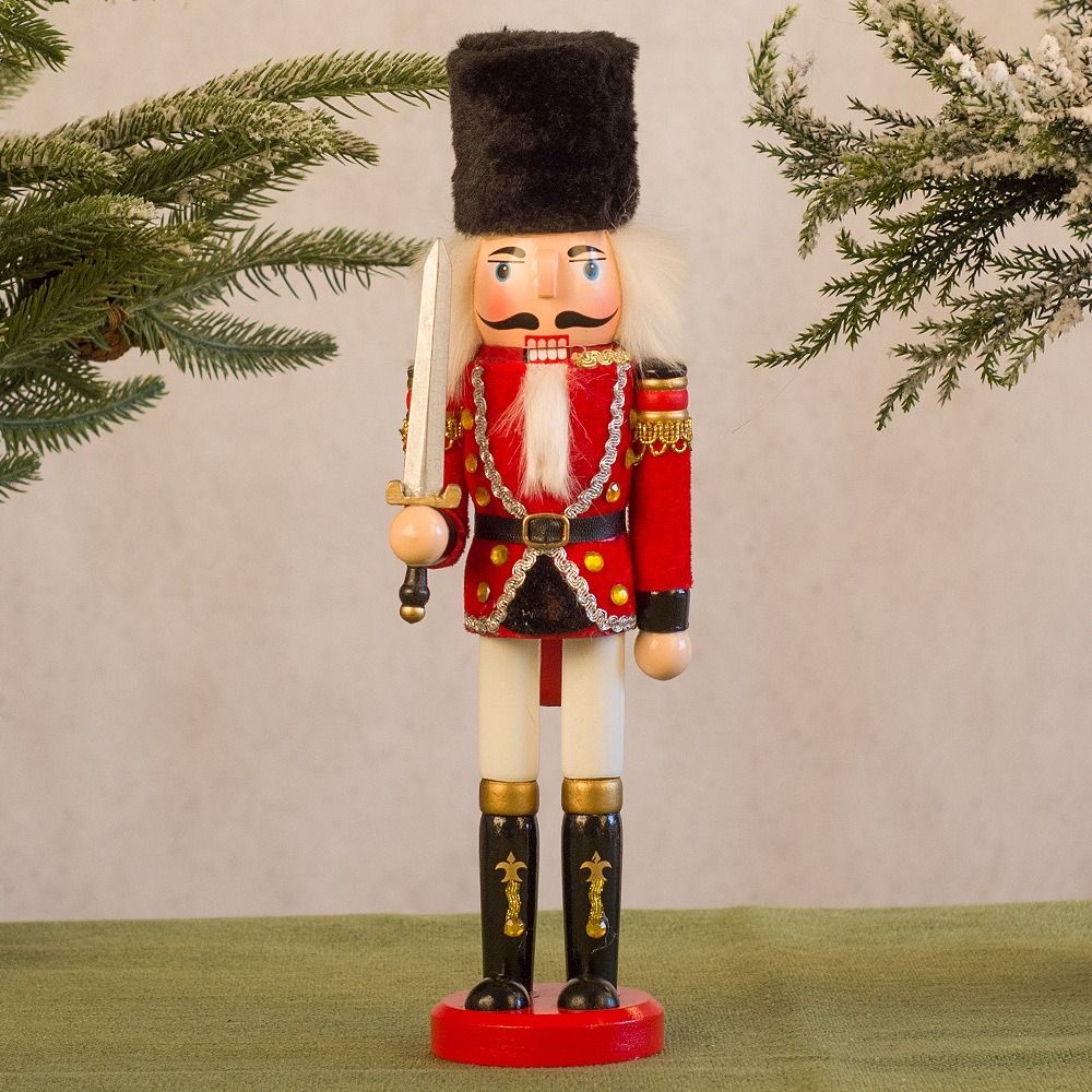 Nutcracker Figurine - Merry Christmas Vintage Kerst Notenkraker Handwerk