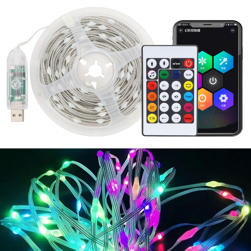 Led Fairy String Lights - 10M LED-kerstverlichting Fairy String Light Smart