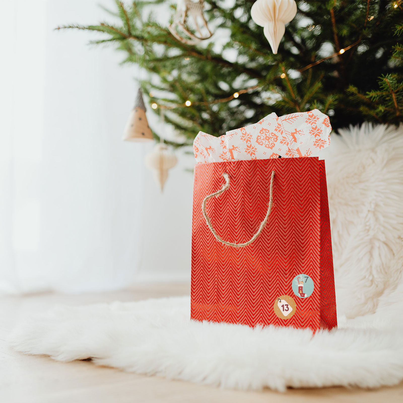 Advent Calendar Gift - 10 vellen kerstdecoratie ronde stickers feestartikelen