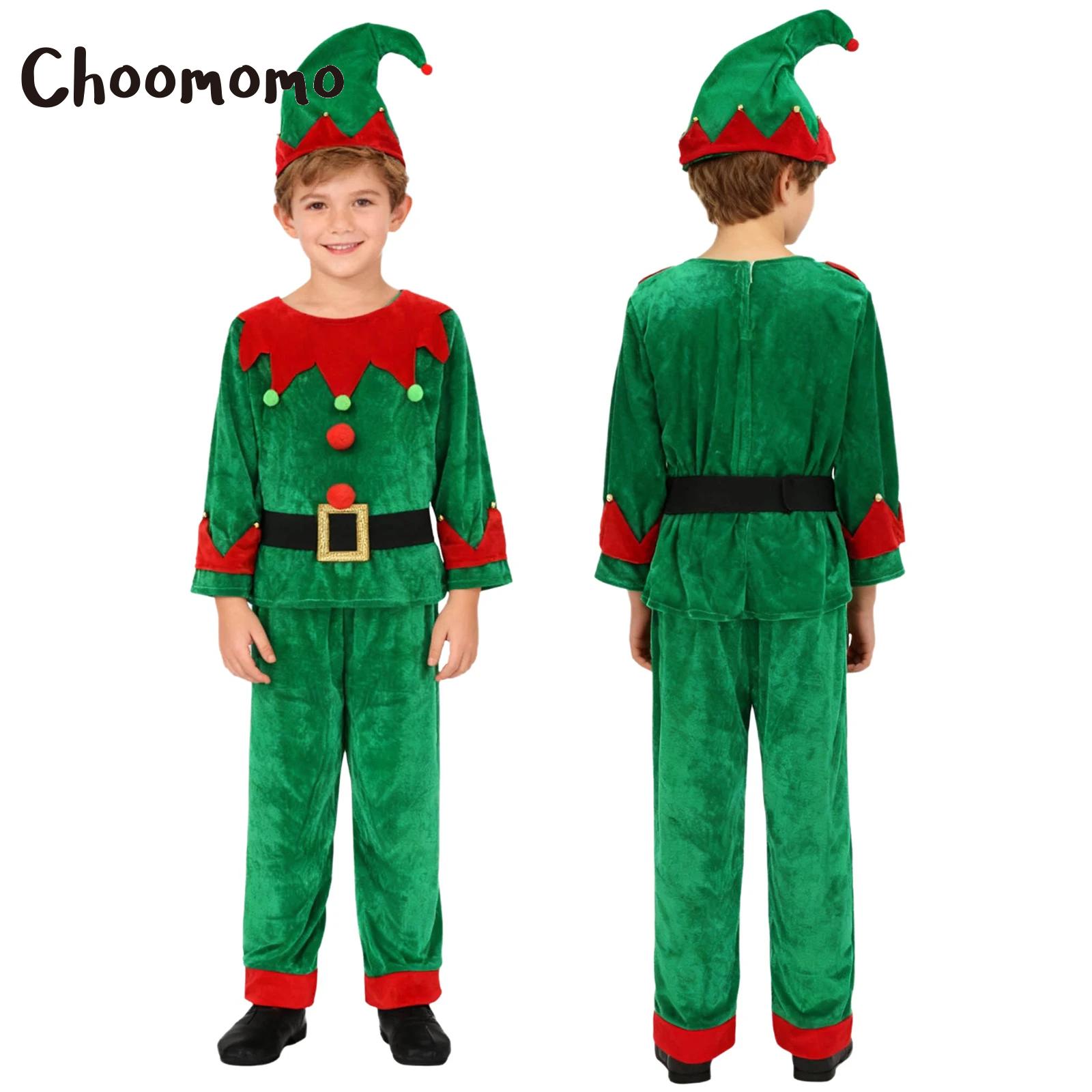 Elf Costume Christmas - Jongens Kerst Elf Kostuum Kerst Kerstman