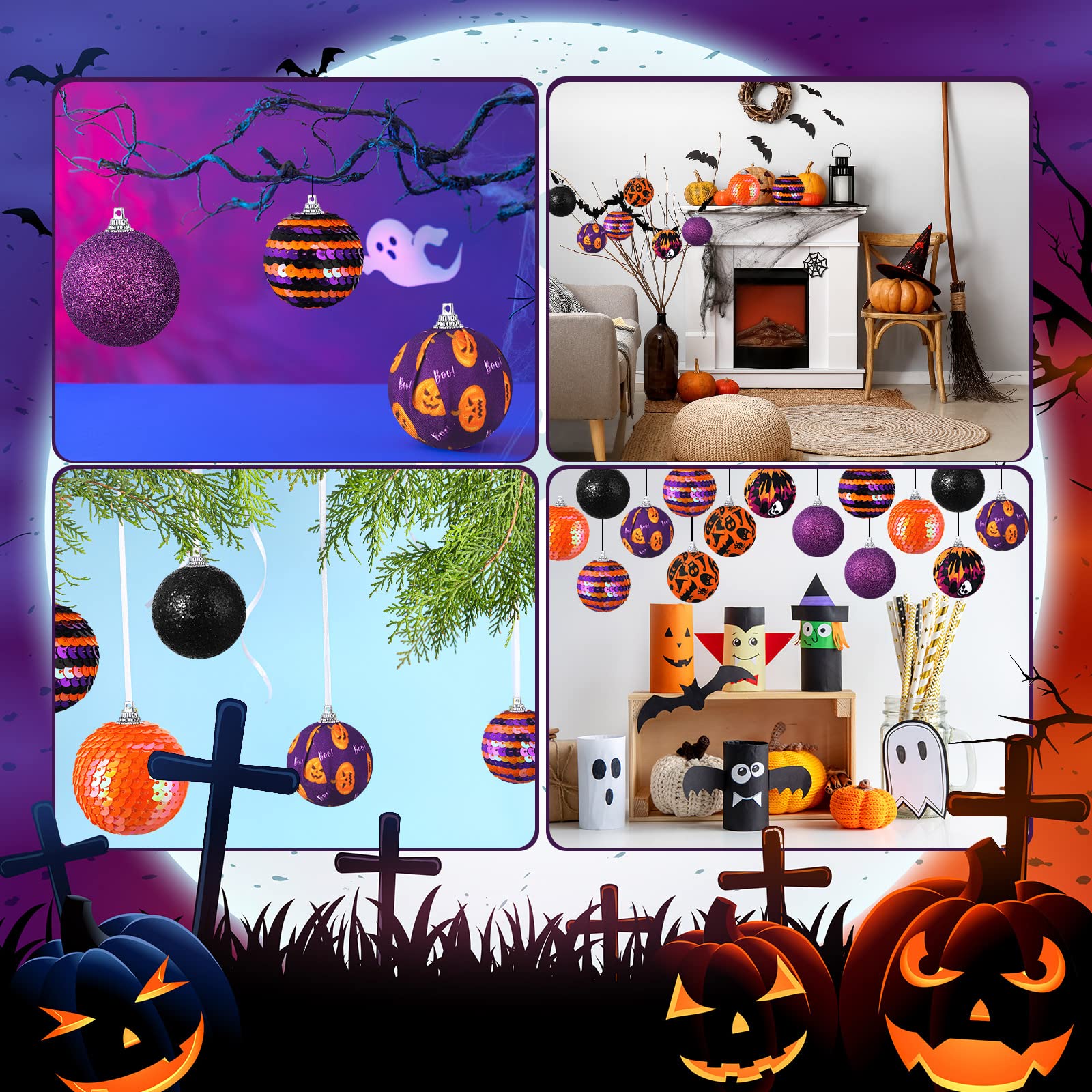 Halloween Ornamenten Boomdecor - Ornament Ball Set recensie en prijs
