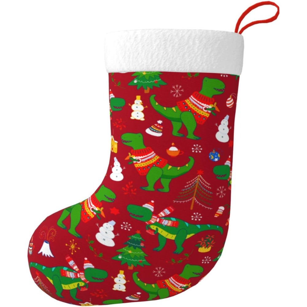 Leuke Kerst Dinosaurus Kerst K - Christmas Stocking Hanging recensie en prijs