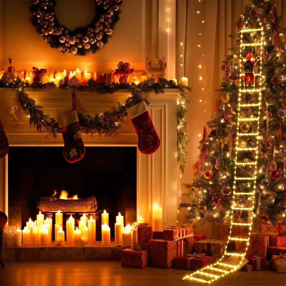 Led Ladder Licht Voor Santa Cl - Christmas Lights Outdoor recensie en prijs