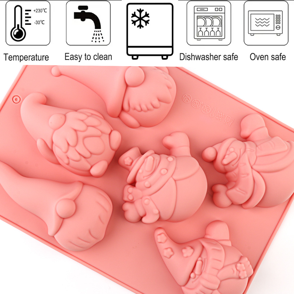 6-delige siliconen bakvorm voo - Holiday Candle Set recensie en prijs