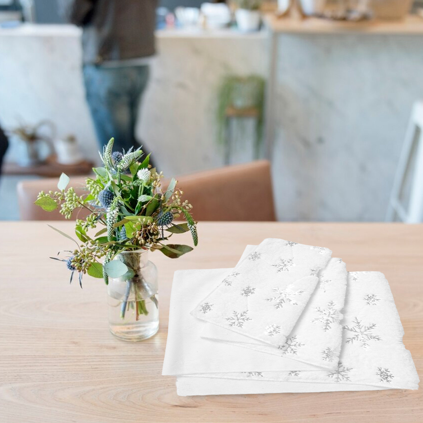 Pailletten Sneeuwvlok Kerst Ta - Christmas Table Runner recensie en prijs