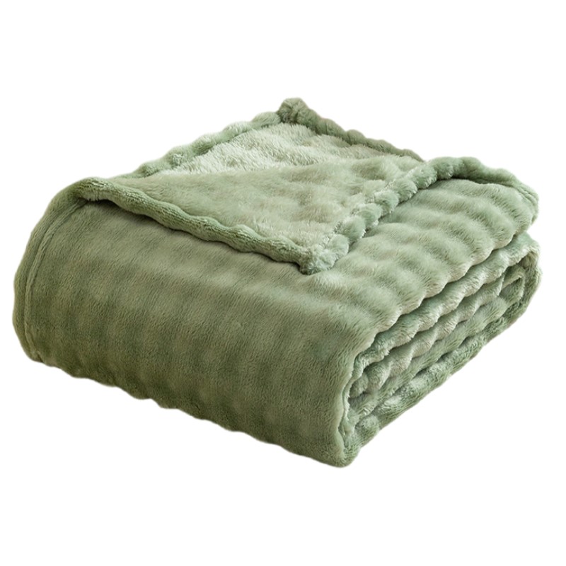 Saliegroene Bubble Fleece Deke - Christmas Throw Blanket recensie en prijs
