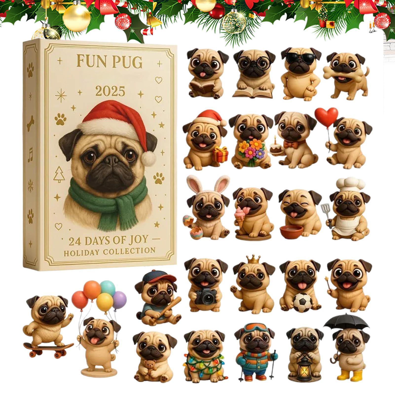 Mopshond Kerst Adventskalender - Advent Calendar Gift recensie en prijs