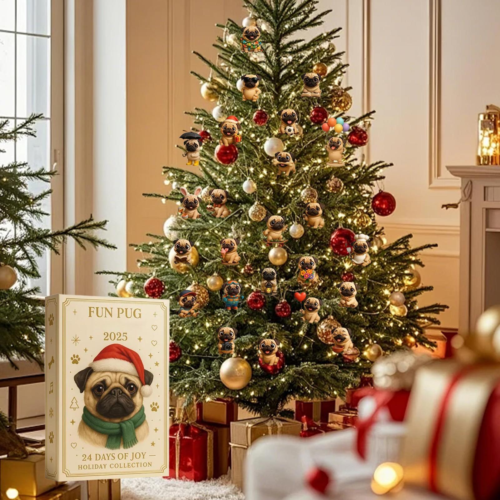 Mopshond Kerst Adventskalender - Advent Calendar Gift recensie en prijs