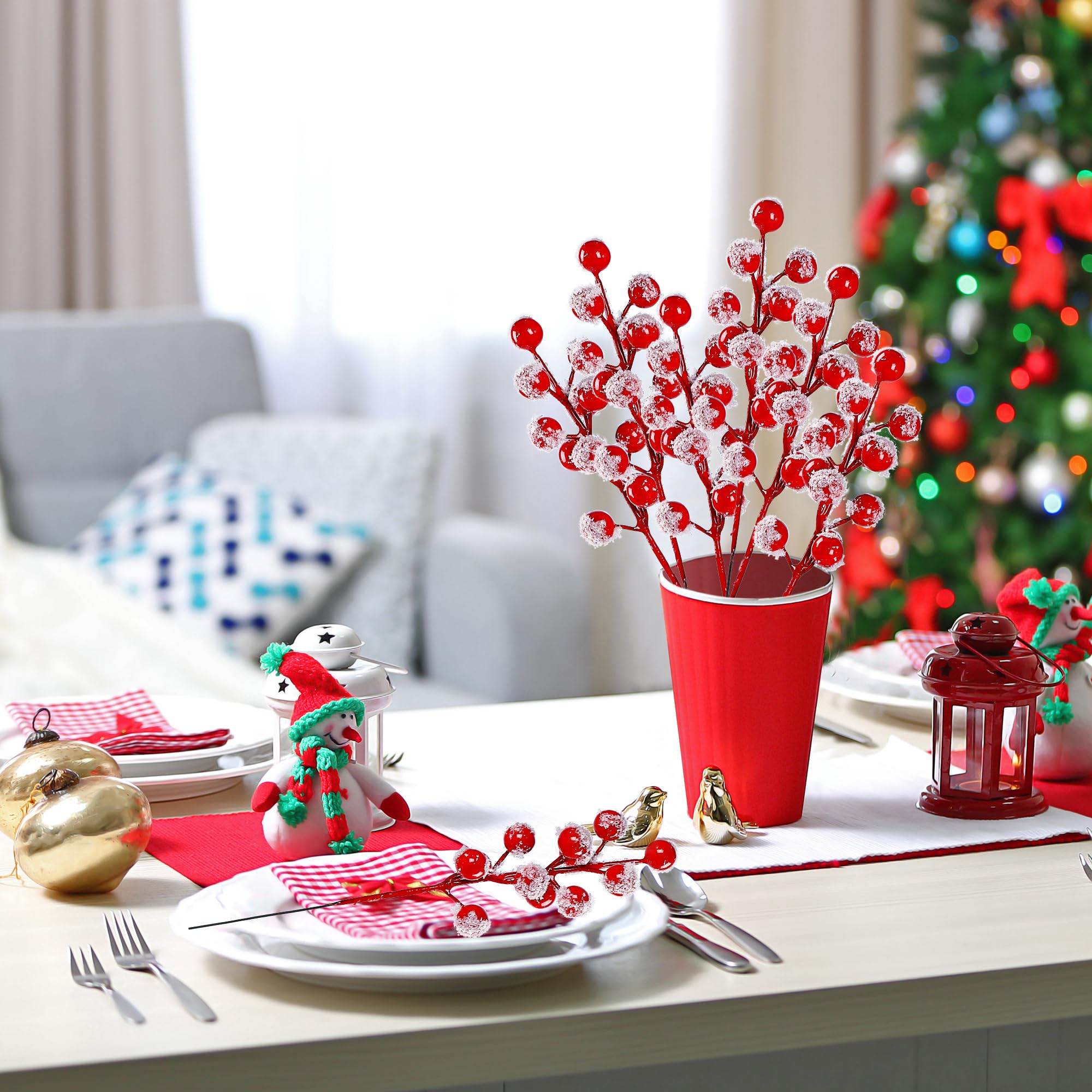Kerst Rode Bes Dennennaald Tak - Christmas Wreath Fake recensie en prijs