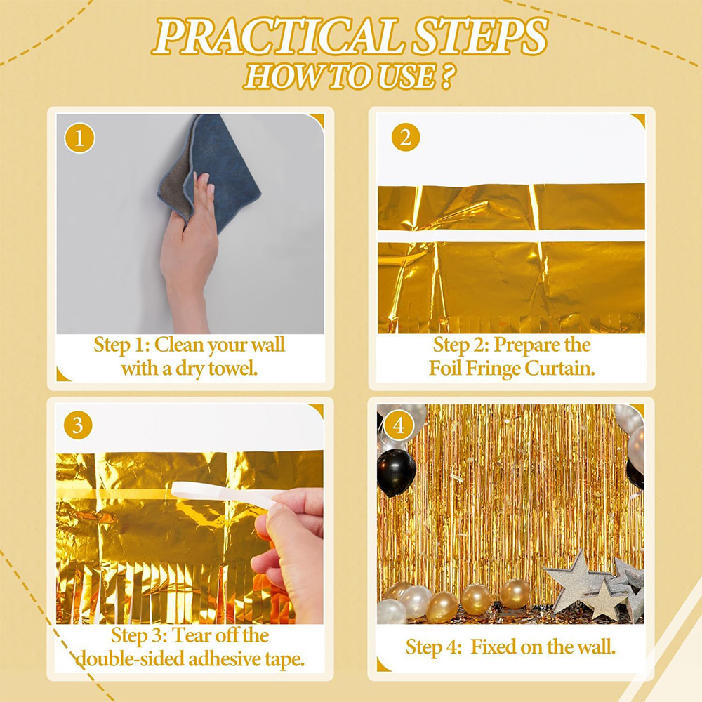 2Pack Goud Metallic Folie Tins - Tinsel Garland Decoration recensie en prijs