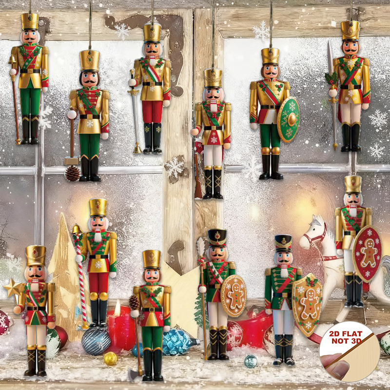 2D Platte 12-delige houten not - Nutcracker Figurine recensie en prijs