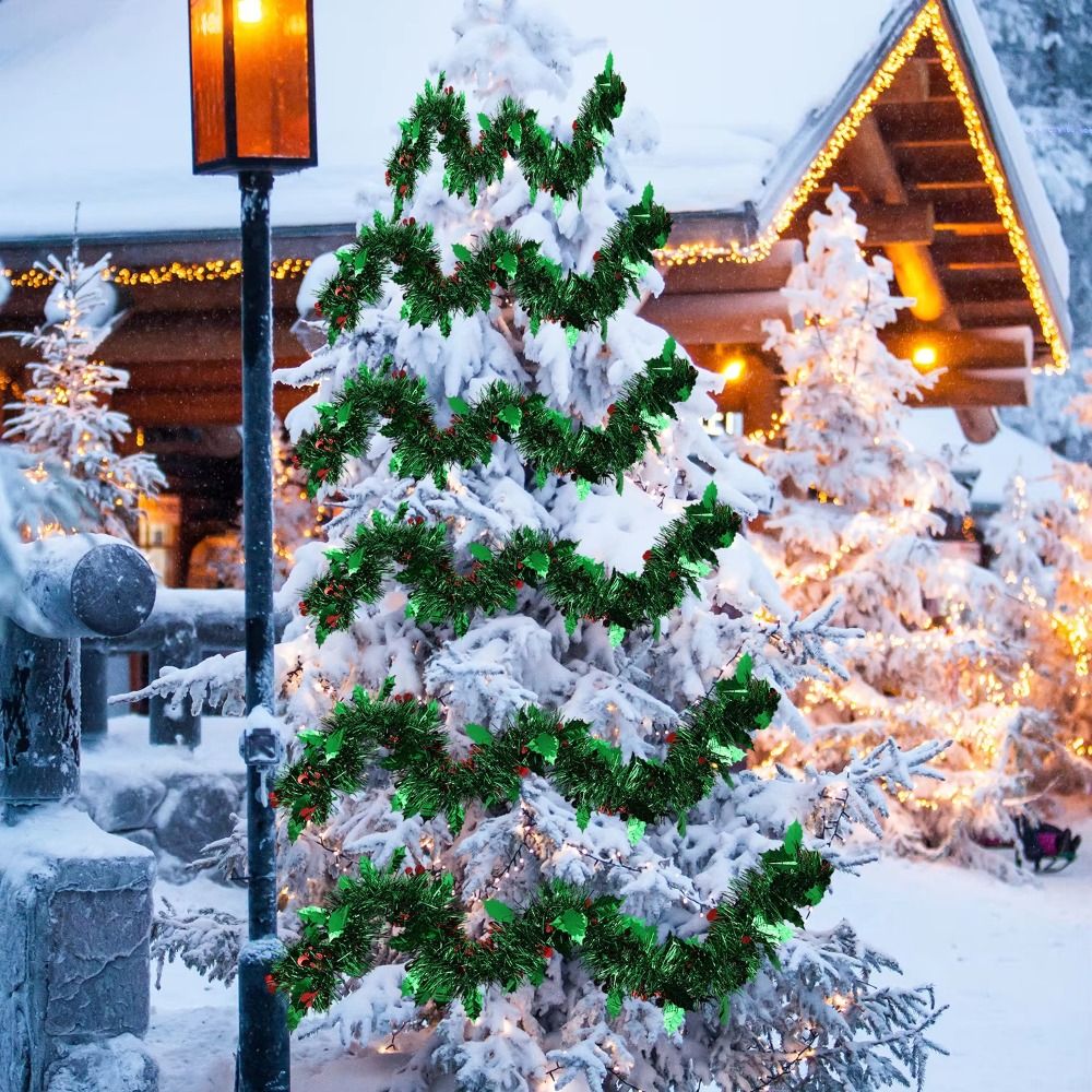 2 STUKS Herbruikbare 2M Kerst  - Tinsel Garland Decoration recensie en prijs