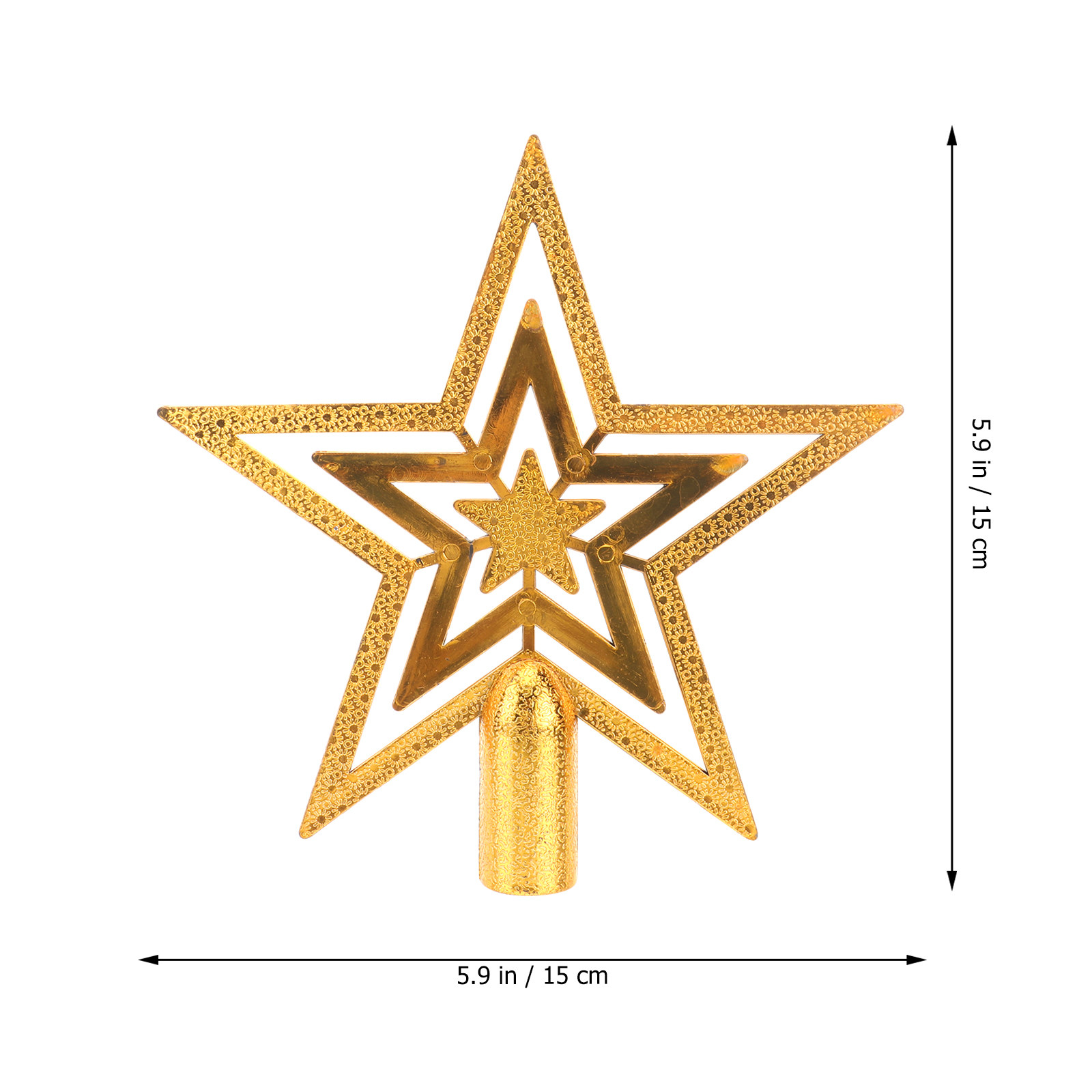 15 cm glanzende gouden ster ke - Star Tree Topper recensie en prijs