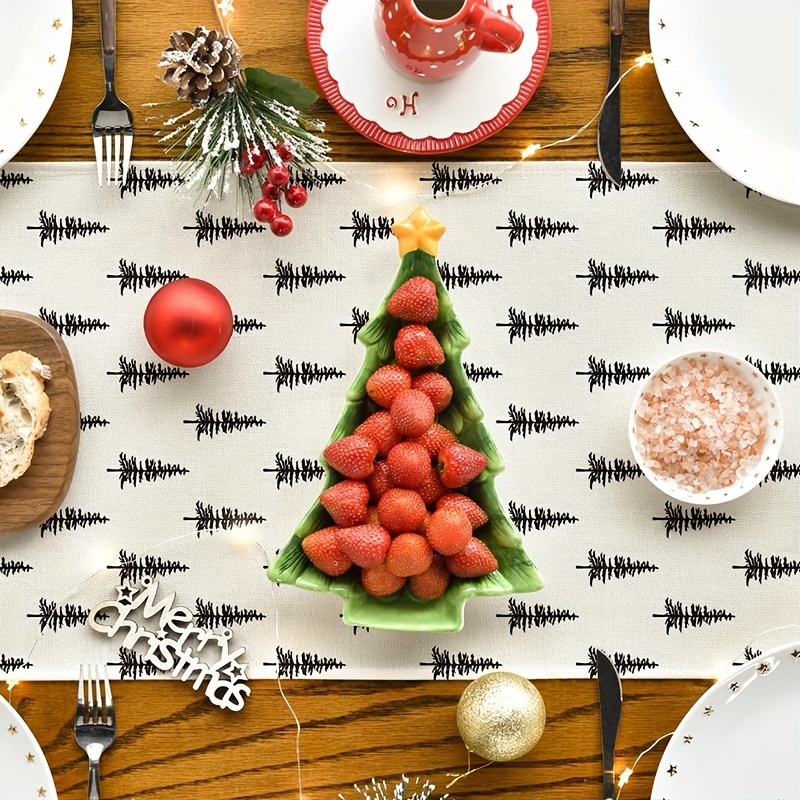 Eenvoudige kerstboom tafellope - Christmas Table Runner recensie en prijs