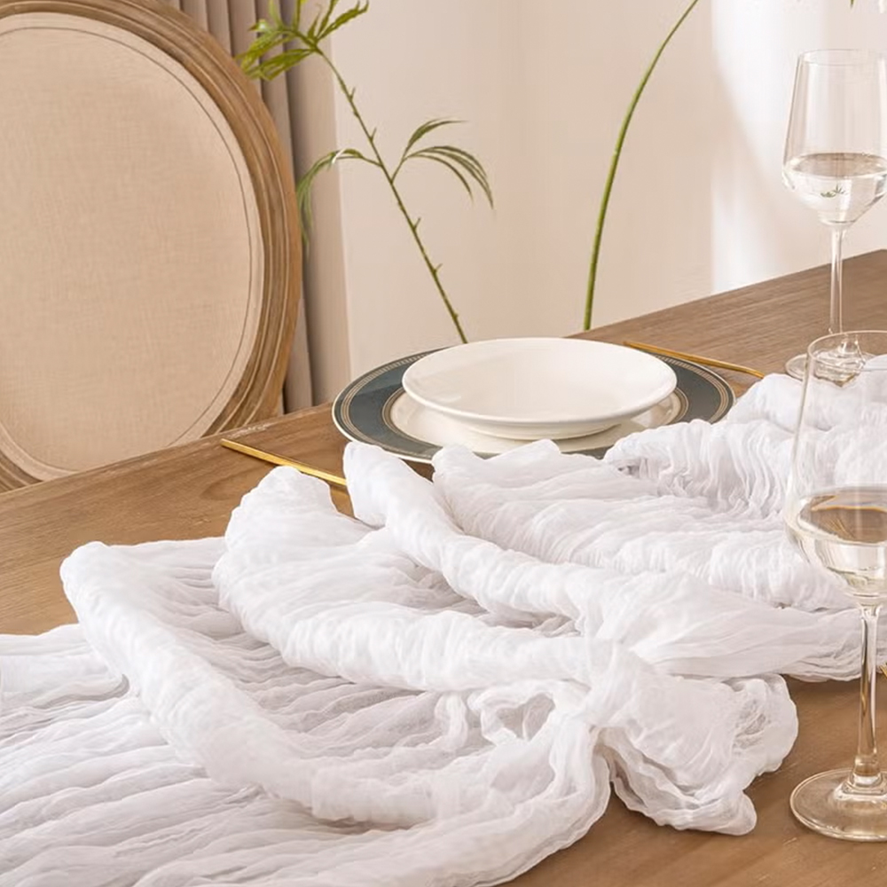 90x400CM Kaasdoek Tafelloper,  - Christmas Table Runner recensie en prijs