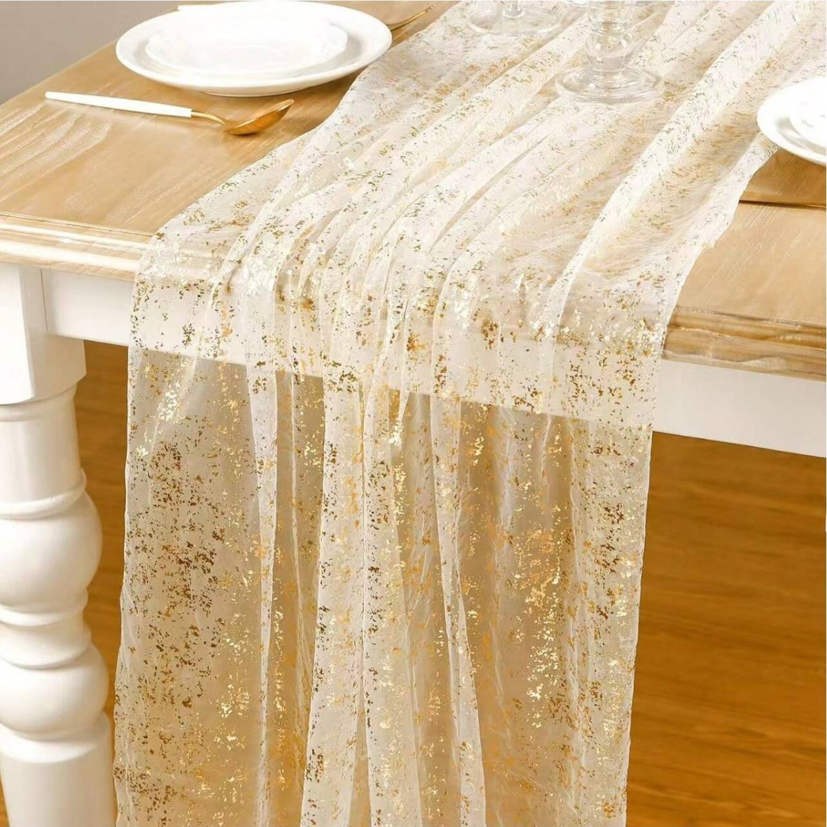 Zwarte gouden tafelloper met h - Christmas Table Runner recensie en prijs