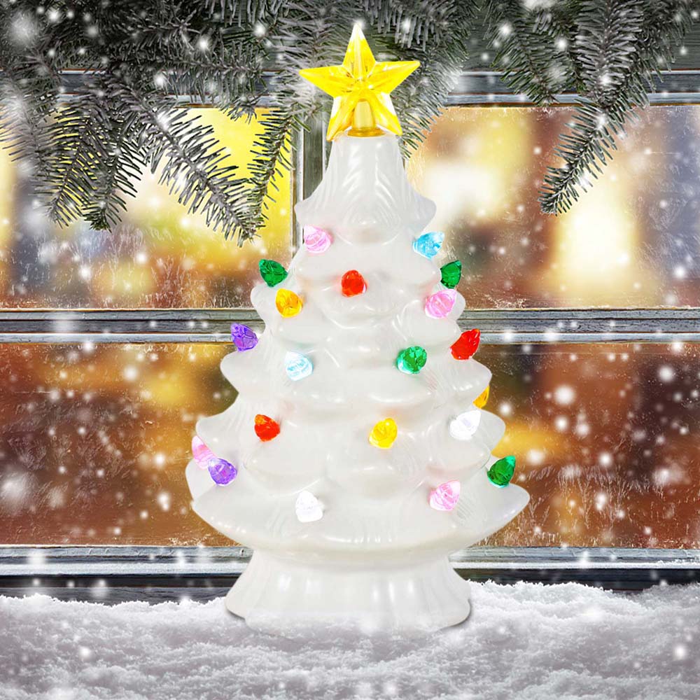 7 Inch Keramisch Kerstdorp Dec - Star Tree Topper recensie en prijs