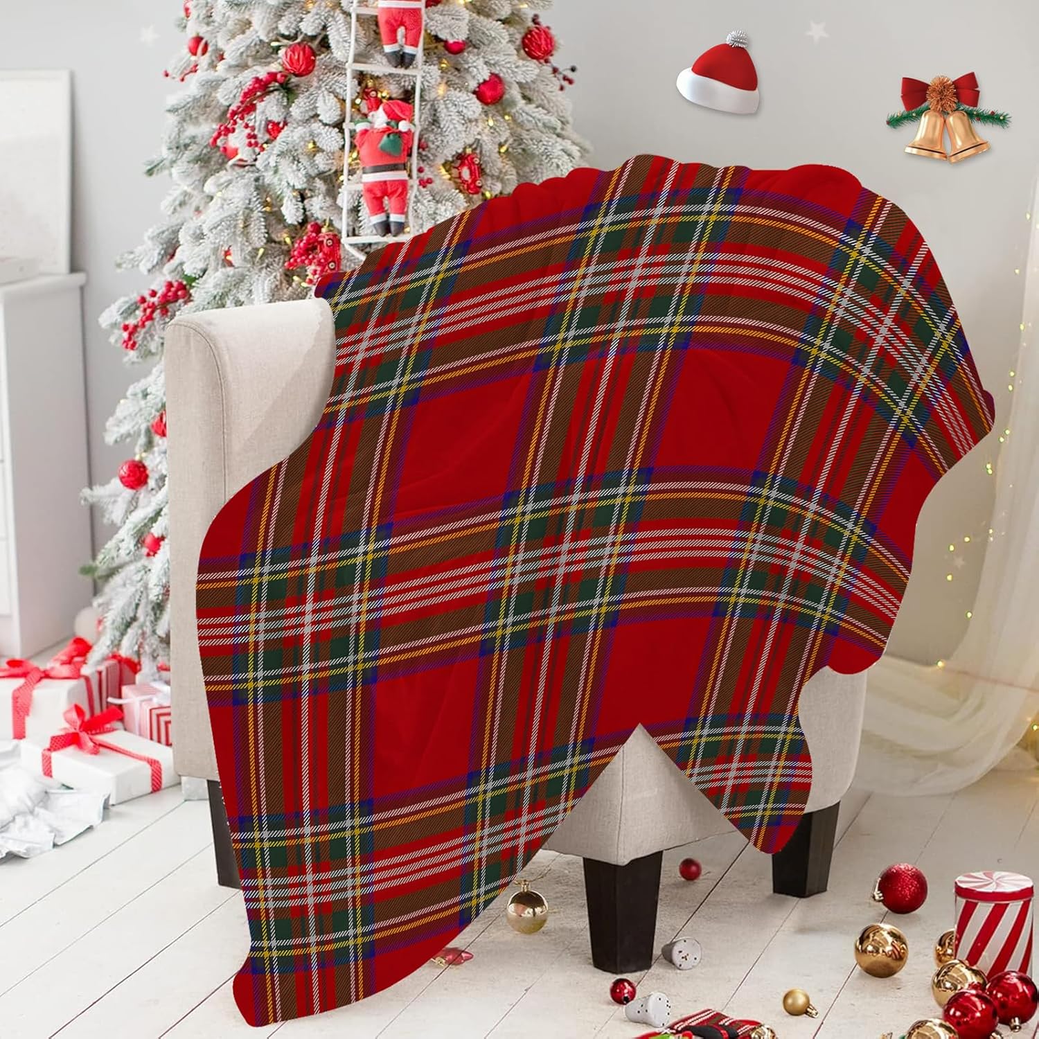 Kerst geruite dekens Schotse t - Christmas Throw Blanket recensie en prijs