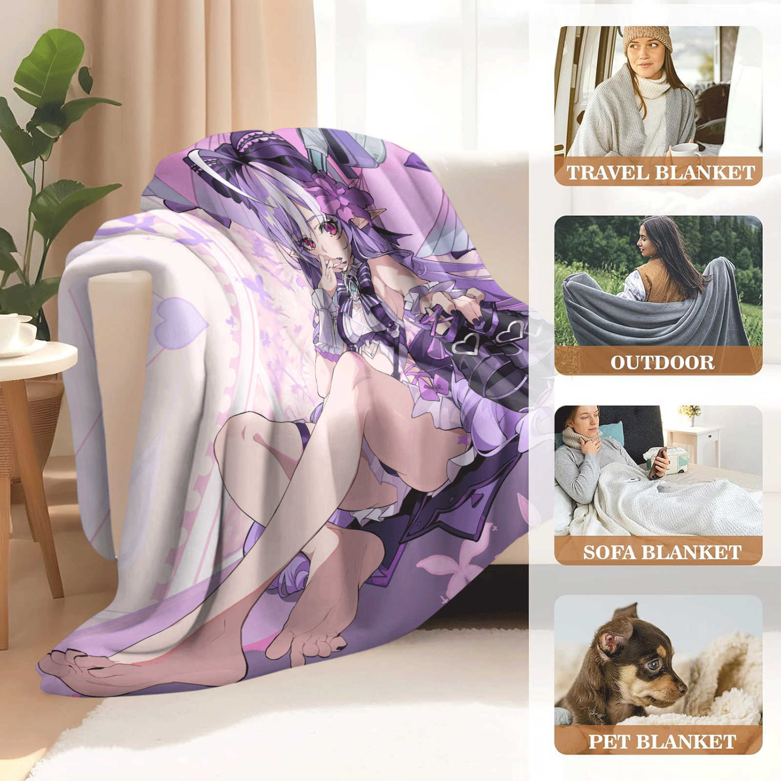 Cartoon Zenless Zone Zero Flan - Christmas Throw Blanket recensie en prijs