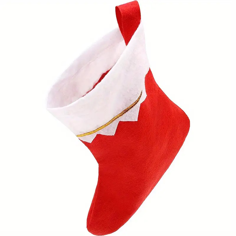 12 stuks rood vilt kerstkousen - Christmas Stocking Hanging recensie en prijs