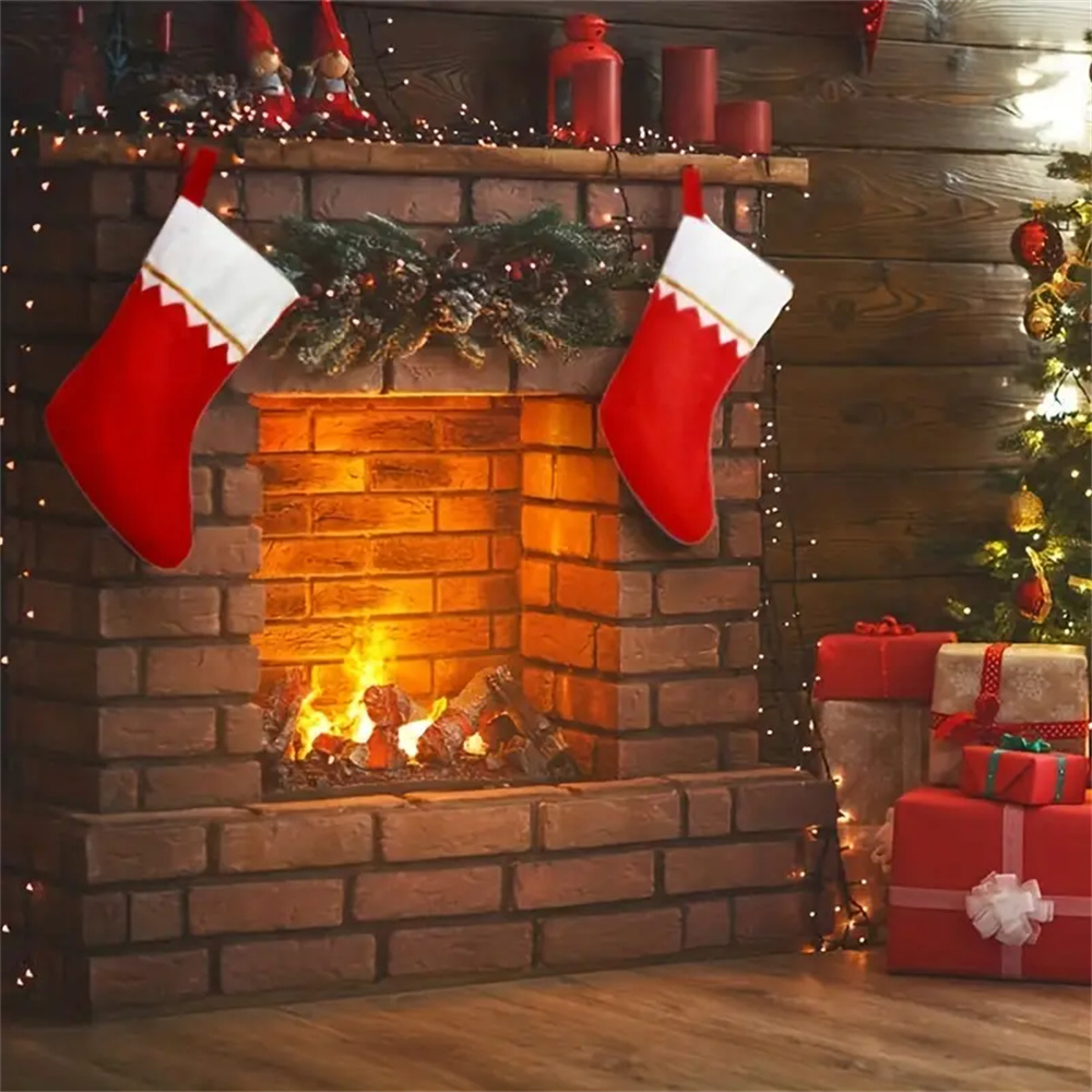 12 stuks rood vilt kerstkousen - Christmas Stocking Hanging recensie en prijs