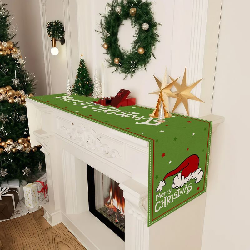VIKAMA Leuke cartoon kersttafe - Christmas Table Runner recensie en prijs