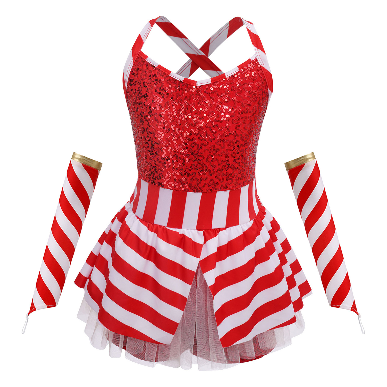 Meisjes Kerst Candy Cane Dance - Elf Costume Christmas recensie en prijs