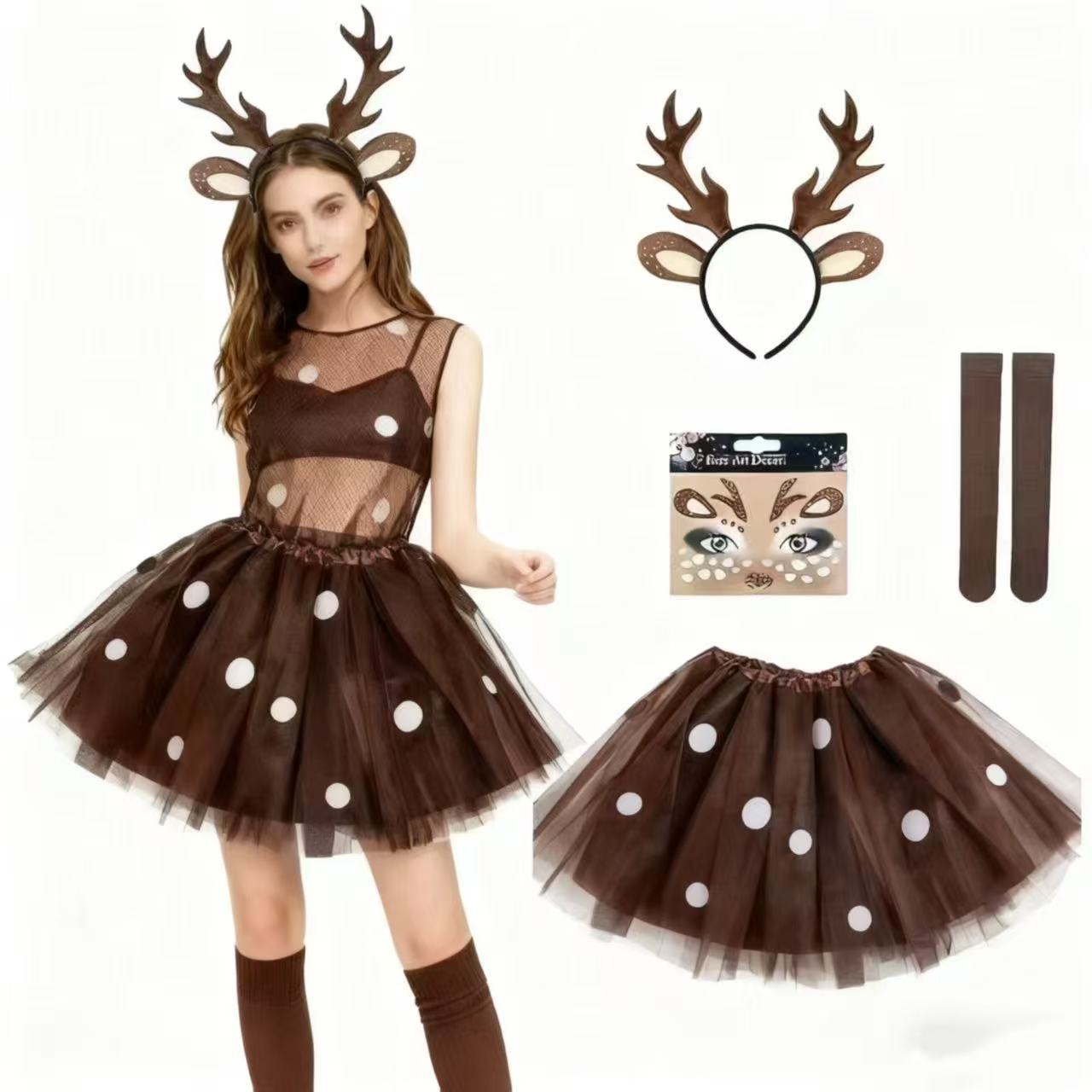 Rendierkostuumset met gewei-ho - Reindeer Antlers Headband recensie en prijs