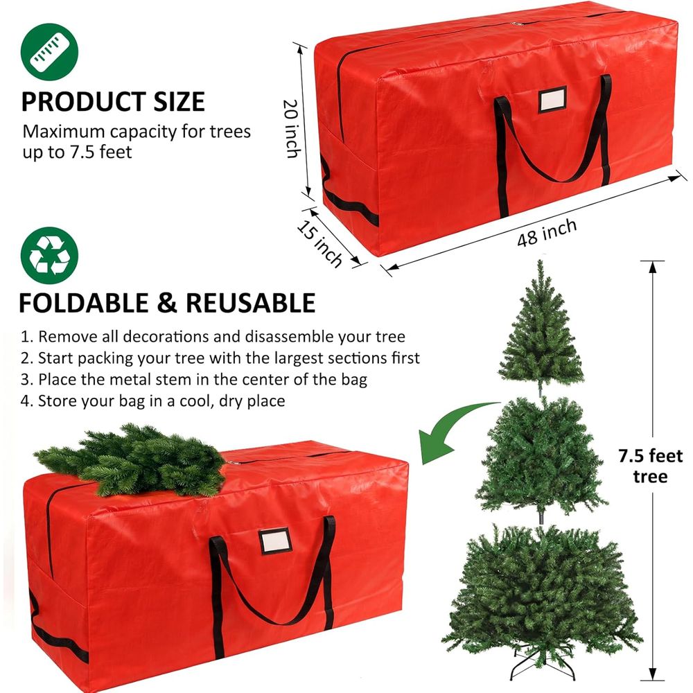 Duurzame kunstkerstboom opberg - Christmas Tree Artificial recensie en prijs
