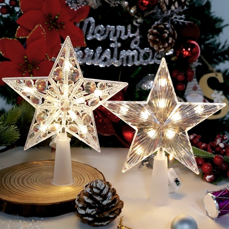 15 cm Kerstdecoratie Gloeiende - Star Tree Topper recensie en prijs