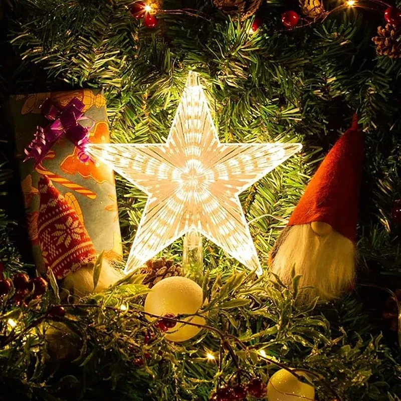 15 cm Kerstdecoratie Gloeiende - Star Tree Topper recensie en prijs