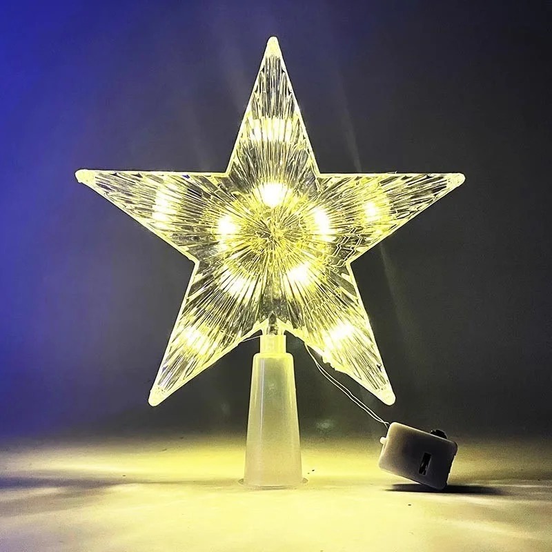 15 cm Kerstdecoratie Gloeiende - Star Tree Topper recensie en prijs