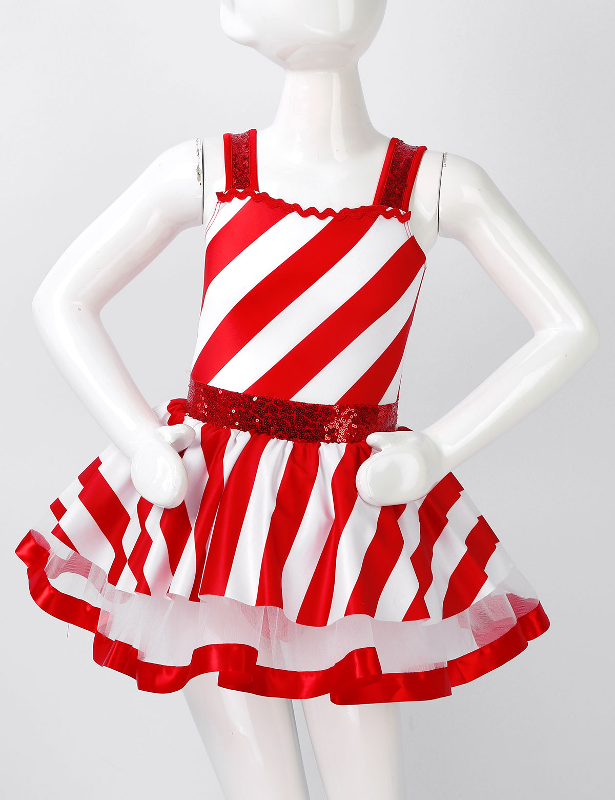 Meisjes Kerst Candy Cane Kostu - Elf Costume Christmas recensie en prijs