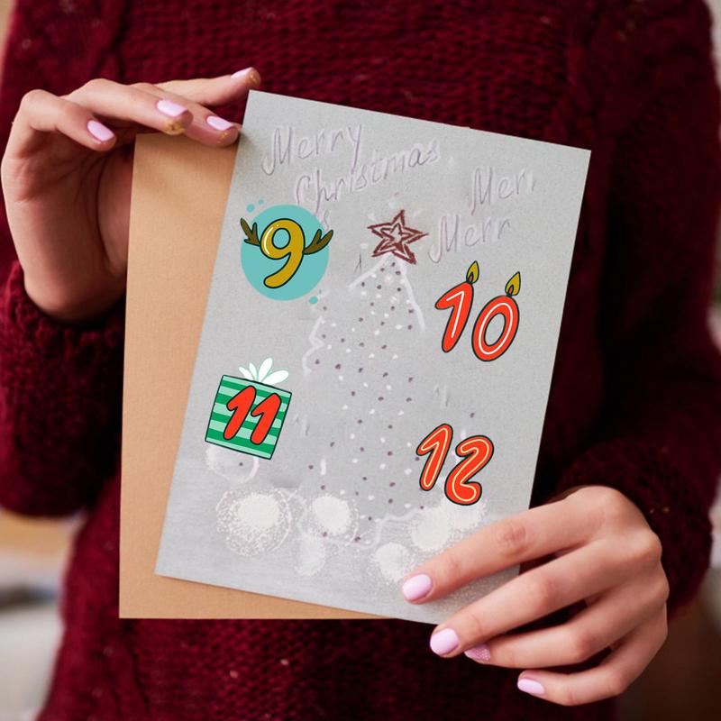 Merry Christmas Stickers Adven - Advent Calendar Gift recensie en prijs