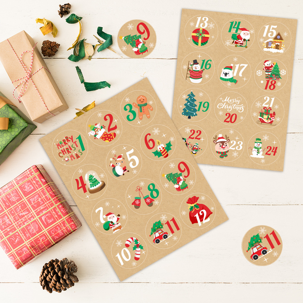 24 stks Kerstdecoratie Advents - Advent Calendar Gift recensie en prijs