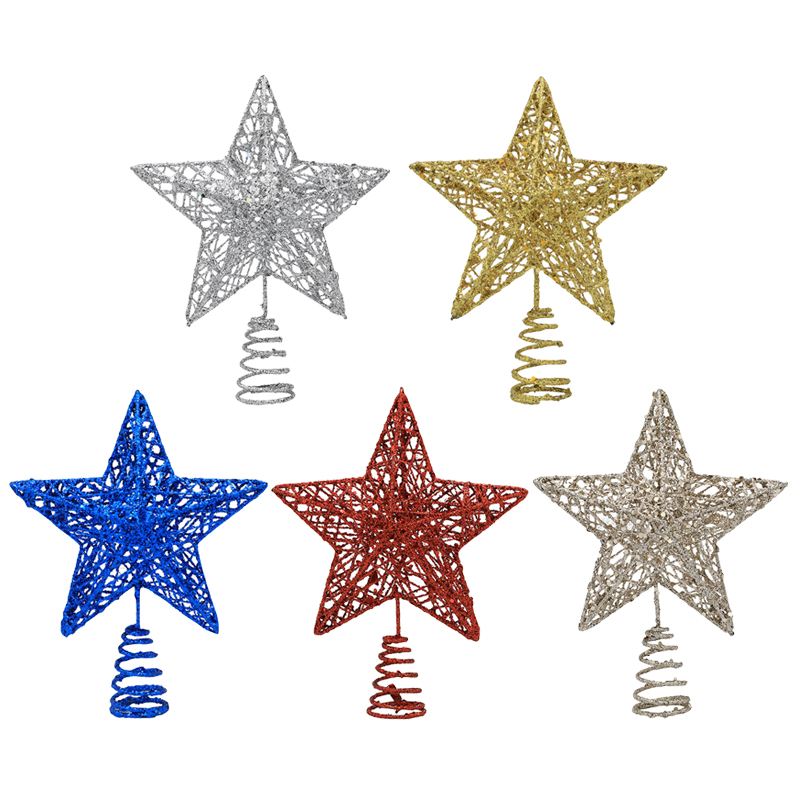 1 st Goud/Zilver/Rood/Blauw Gl - Star Tree Topper recensie en prijs