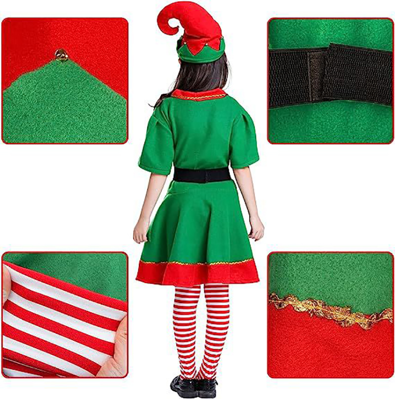 Kerst Santa Claus Kostuum Volw - Elf Costume Christmas recensie en prijs