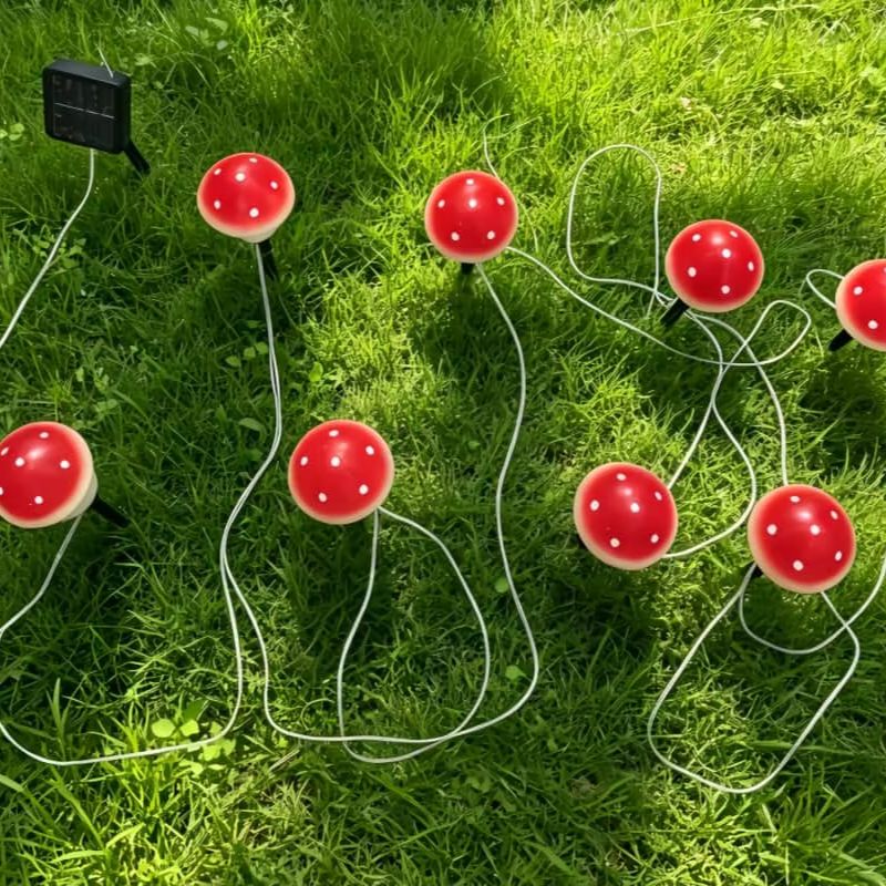 Solar Mushroom String Lights W - Christmas Lights Outdoor recensie en prijs