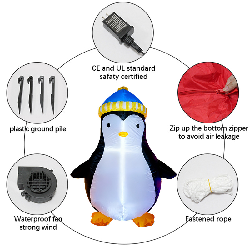 1,5M Kerstpinguïn Opblaasbaar  - Christmas Lights Outdoor recensie en prijs
