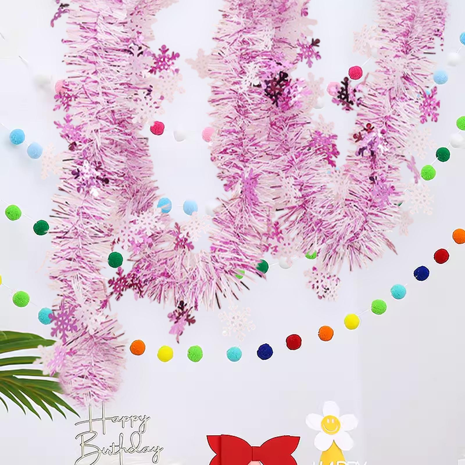 2x 5,9ft tinsel guirlandestrip - Tinsel Garland Decoration recensie en prijs