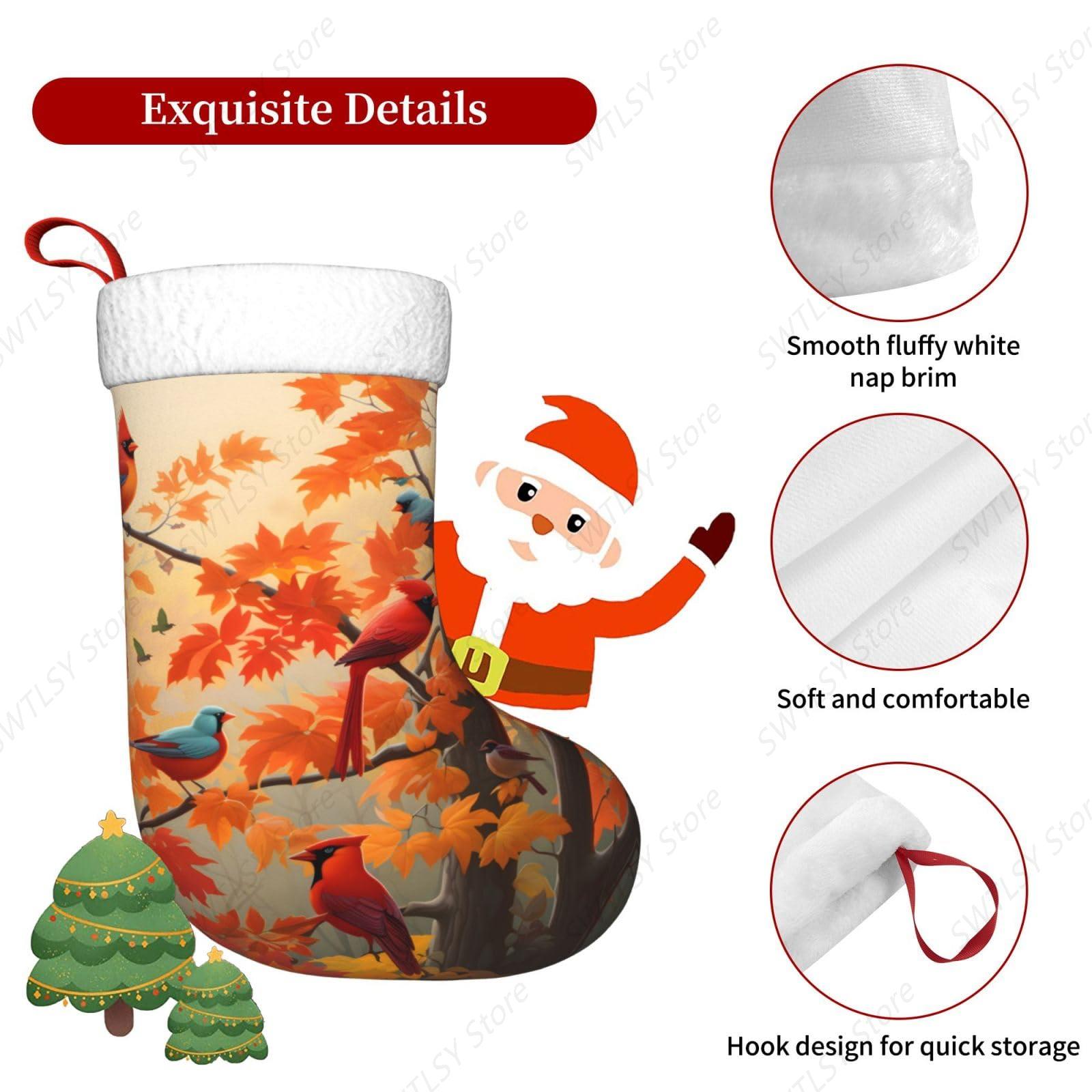 Herfst kardinaal vogels en esd - Christmas Stocking Hanging recensie en prijs