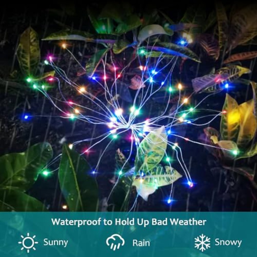 Zonne-vuurwerkverlichting, ver - Christmas Lights Outdoor recensie en prijs