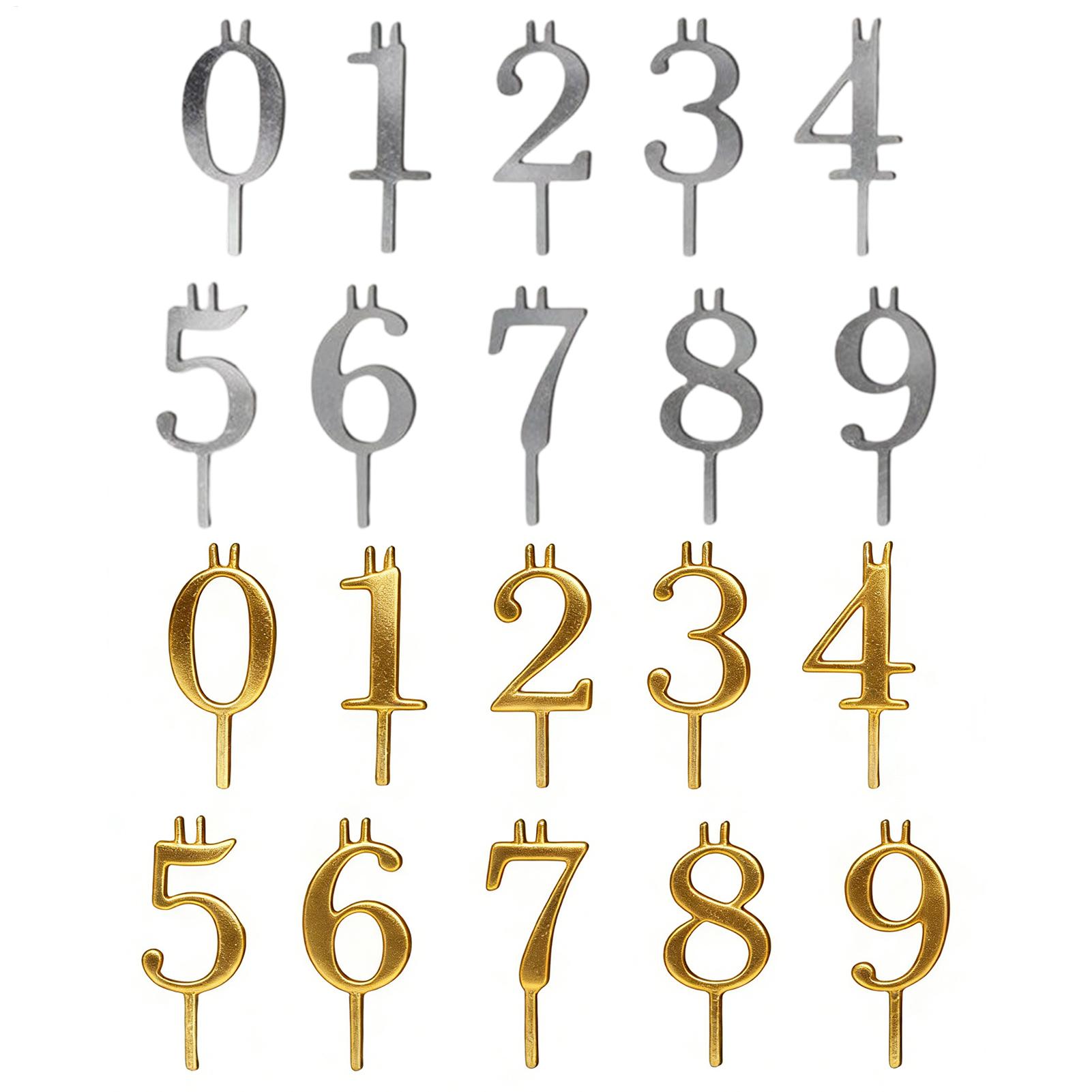 10 stuks 0-9 Nummer Cake Toppe - Holiday Candle Set recensie en prijs
